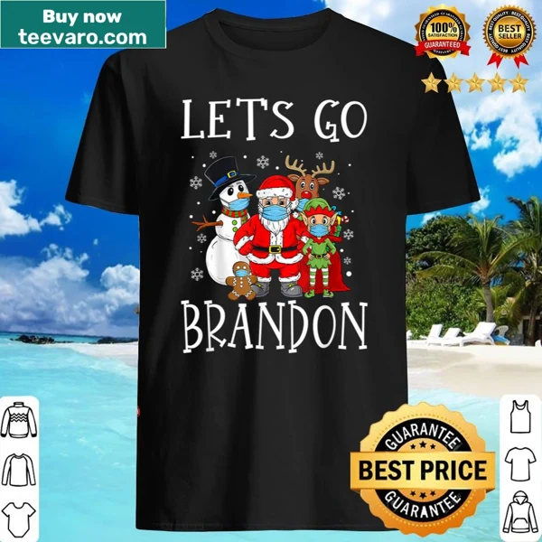 Funny Christmas shirt with Santa and friends illustration