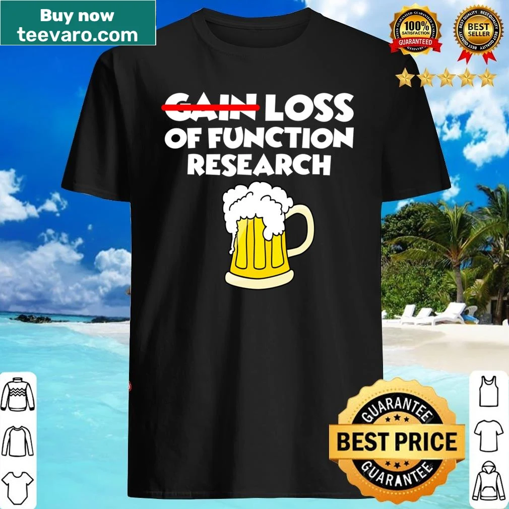 Shirt featuring design related to loss of function research