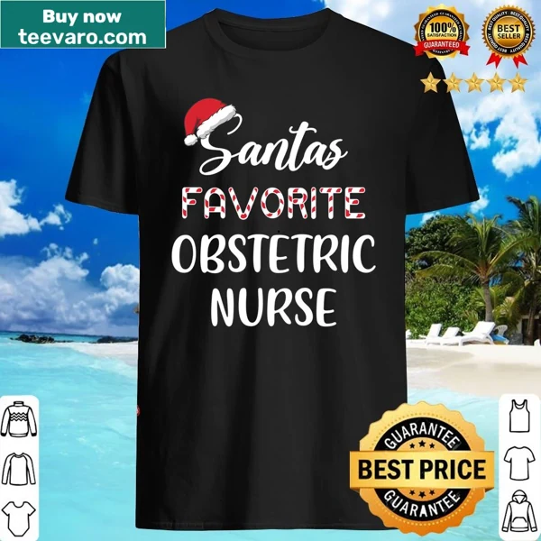 Christmas long sleeve shirt for obstetric nurses with festive typography