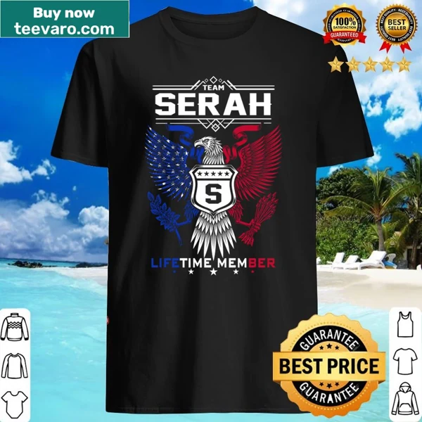 Eagle design shirt for the name Serah