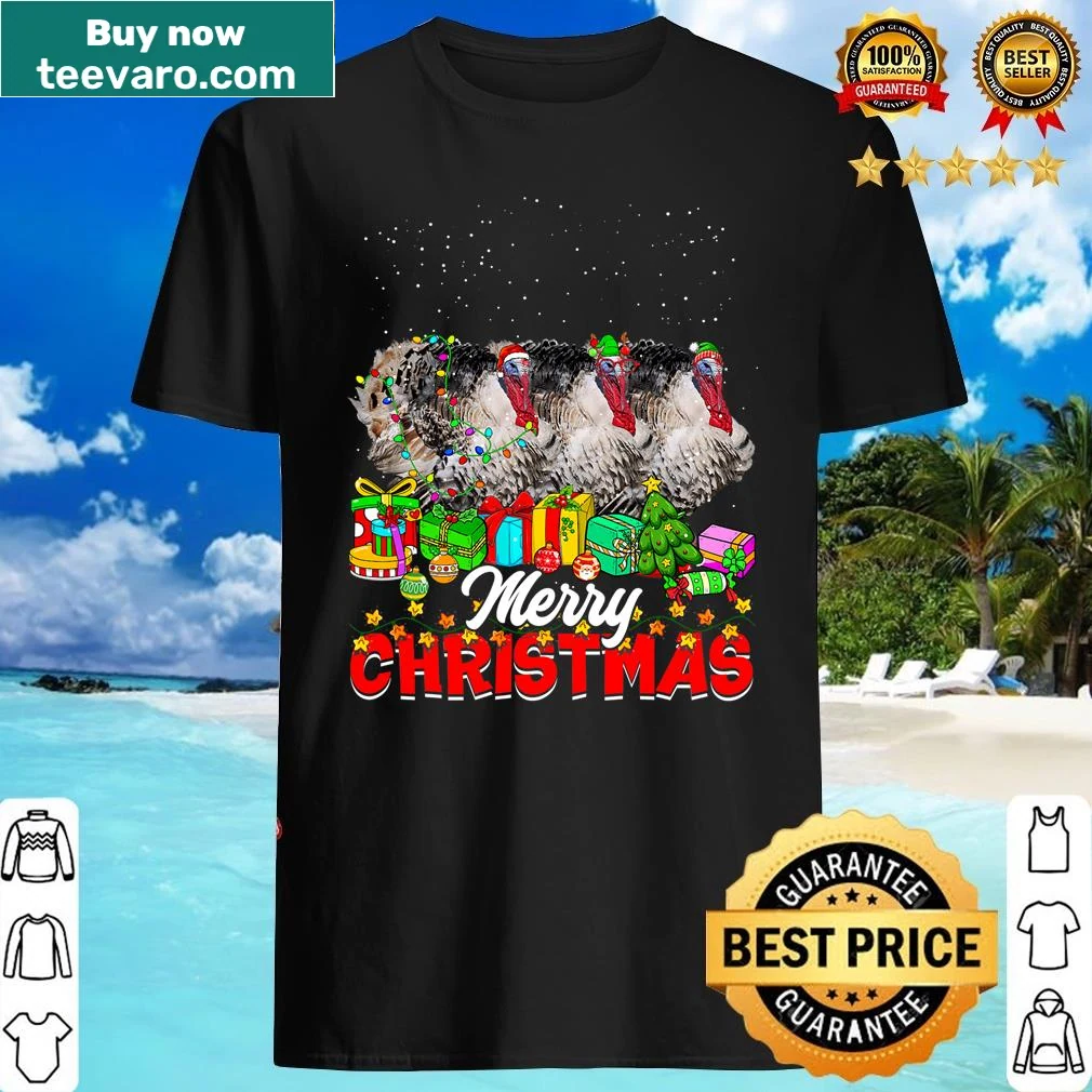 Christmas pajama shirt with turkey and animal designs