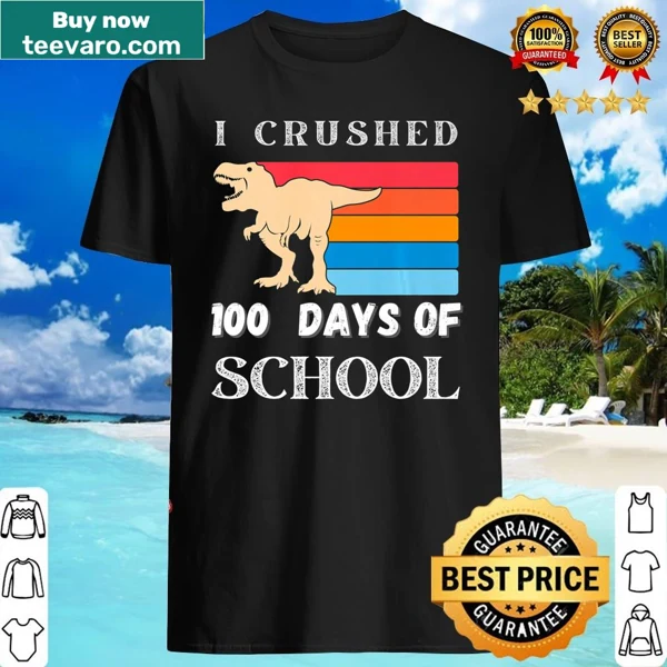 100 Days of School dinosaur T-shirt for boys