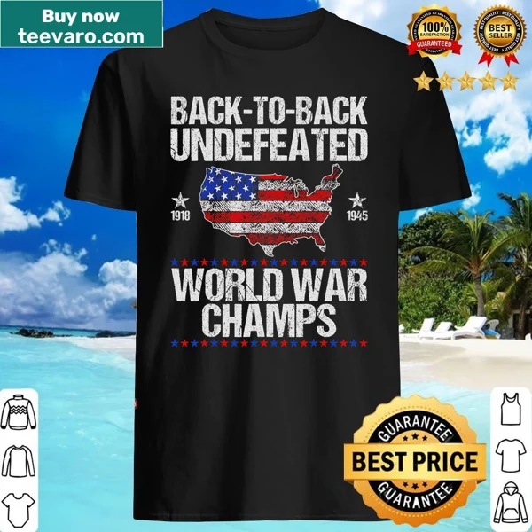 Shirt celebrating USA military with flag design