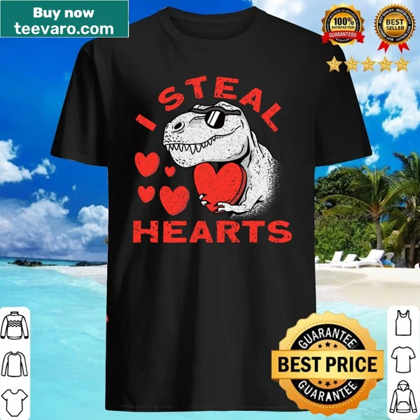 Cute dinosaur holding a heart for Valentine's Day.