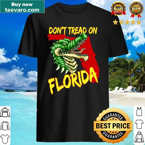 Patriotic Florida-themed shirt featuring a gator design