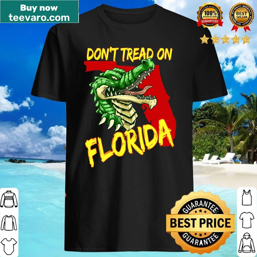 Patriotic Florida-themed shirt featuring a gator design