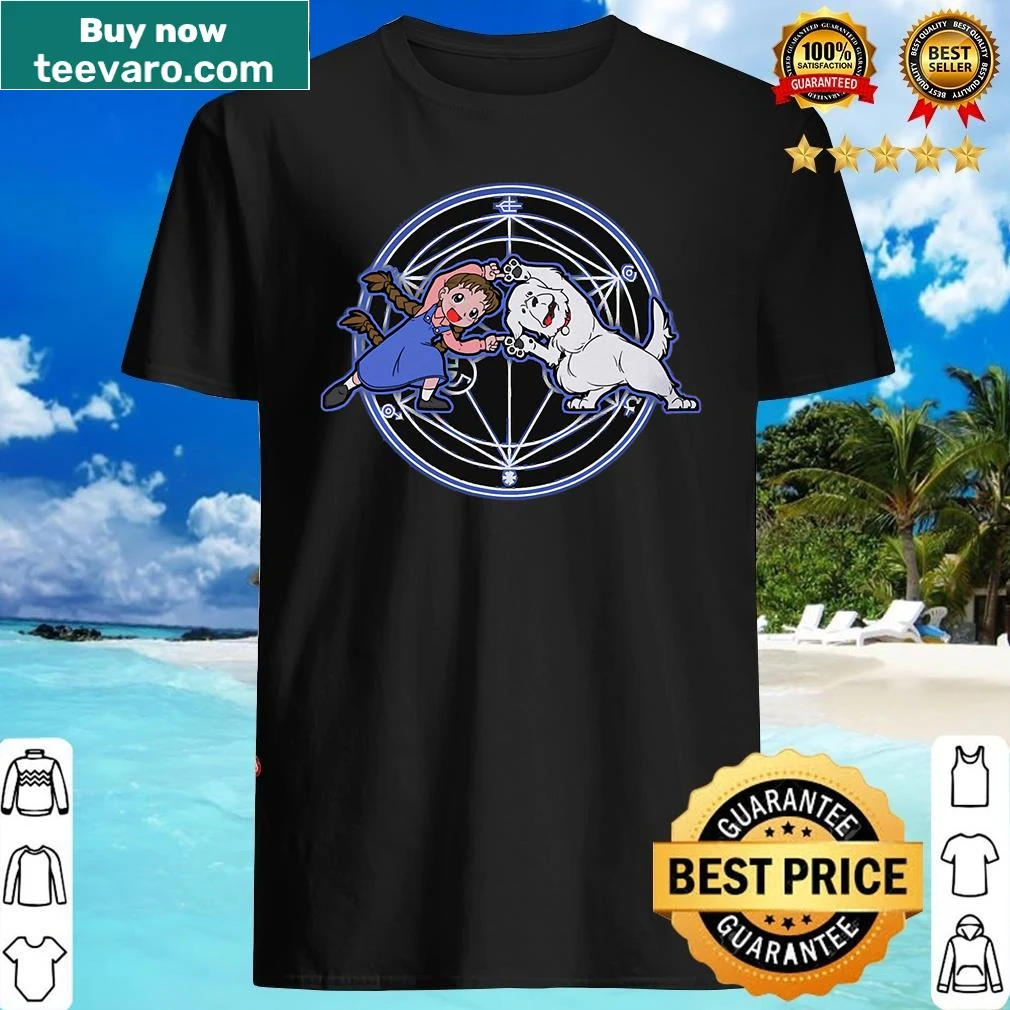 Shirt inspired by Fullmetal Alchemist featuring bold graphics