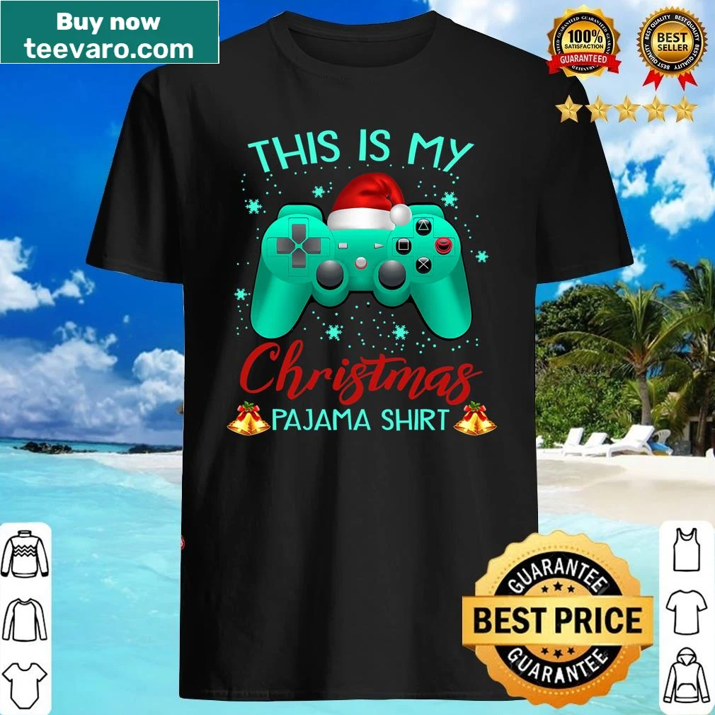 Funny matching family gaming Christmas pajama shirt