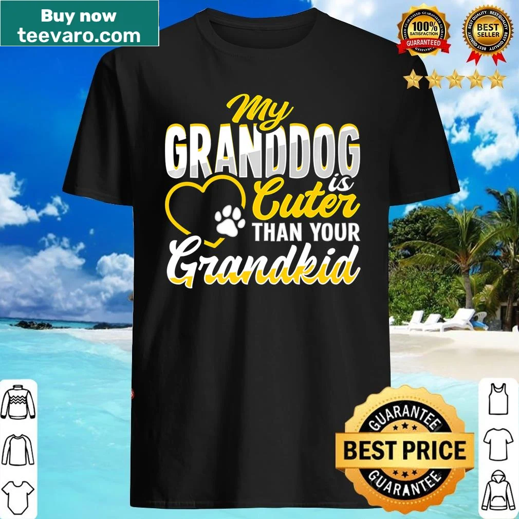 Granddog design shirt for dog grandmas and grandpas