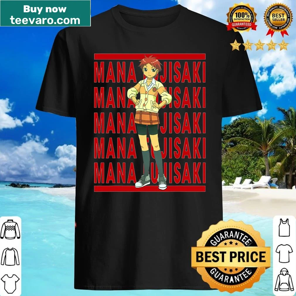 Cartoon graphic featuring seasonal manga characters on a shirt