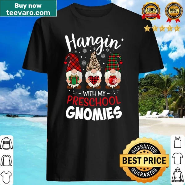 Christmas shirt for teachers featuring gnome graphics