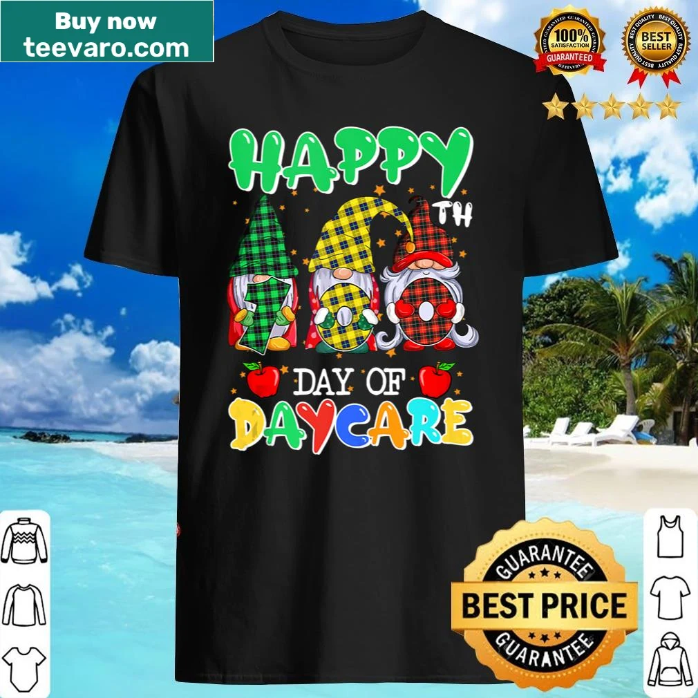Cute gnome-themed tank top for kids celebrating the 100th day of school