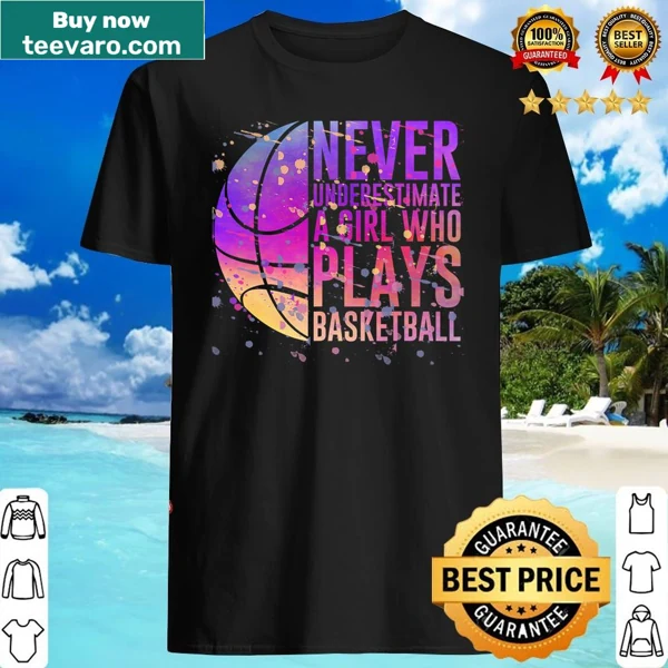Empowering basketball T-shirt for girls with bold message