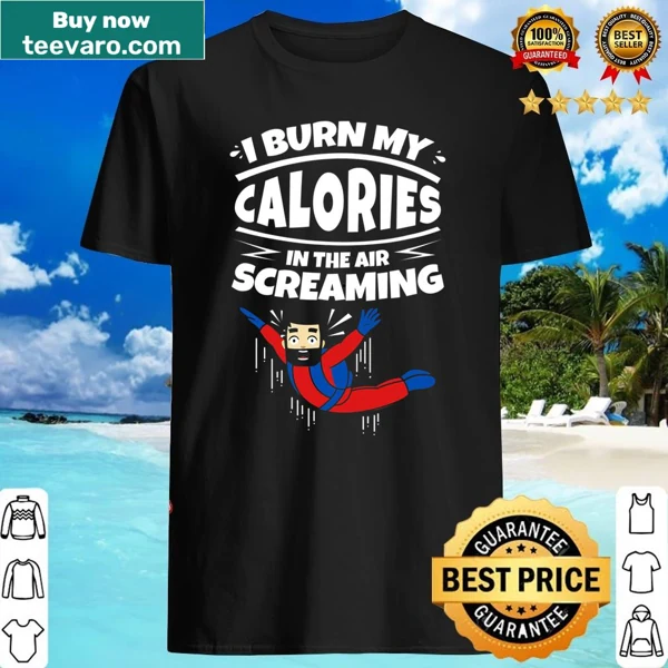 Fun skydiving-themed shirt with humorous text