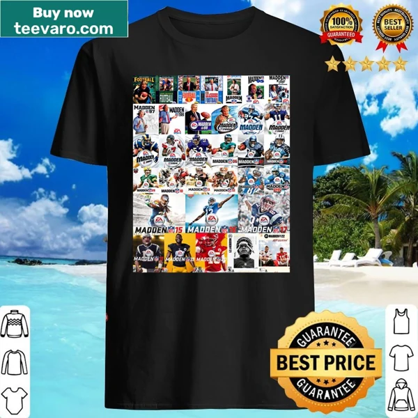 Classic John Madden tribute shirt with his name in bold text.