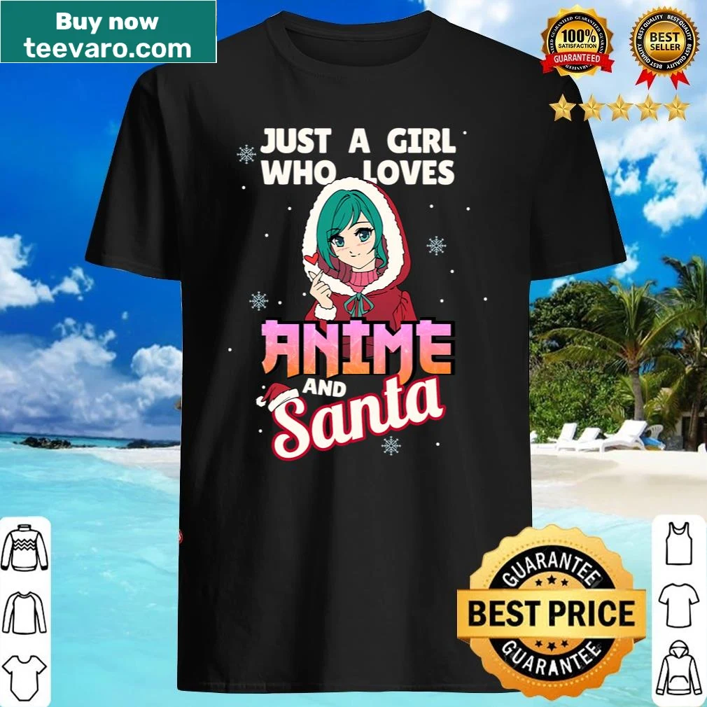Christmas shirt with anime designs and Santa for fans