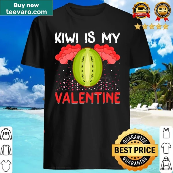 Funny t-shirt with an illustration of a kiwi fruit and Valentine's text