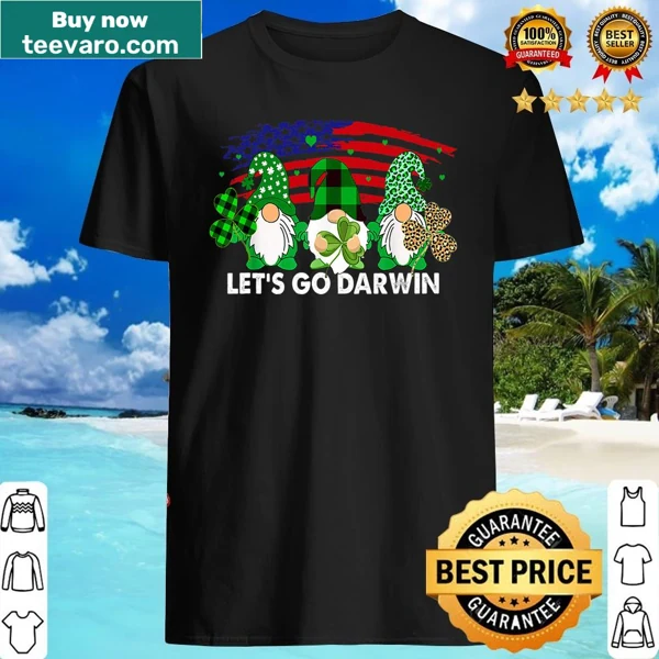 Three gnomes design celebrating St. Patrick's Day on T-shirt