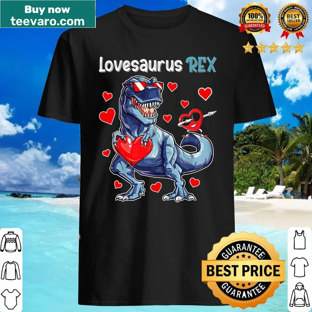 Dabbing dinosaur with a heart graphic for toddler boys