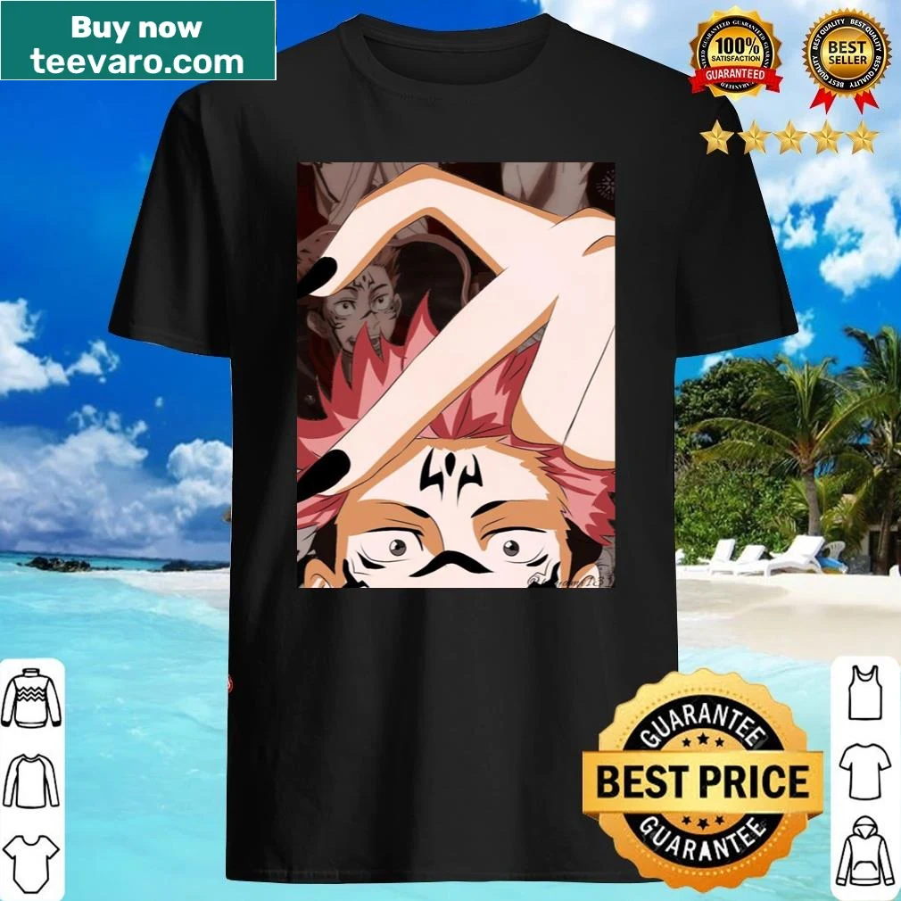 Shirt featuring Megumi and Itadori from popular anime, ideal for fans.