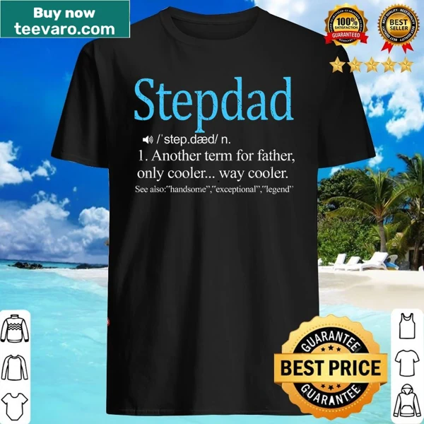 Retro shirt defining stepdad, perfect for Father's Day