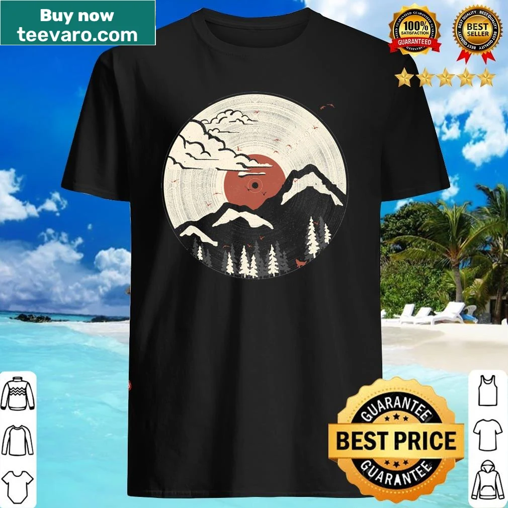 Abstract minimalist design shirt representing outdoor adventures