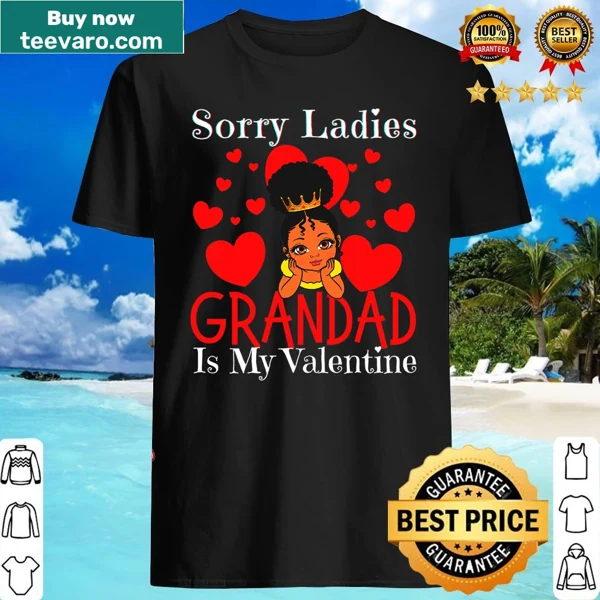 Funny Valentine's Day t-shirt for kids with the phrase about grandad