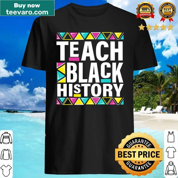 Proud teacher shirt for Black History Month with an inspiring message.