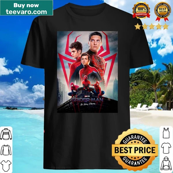Illustrated shirt featuring Tom Holland as Spider-Man