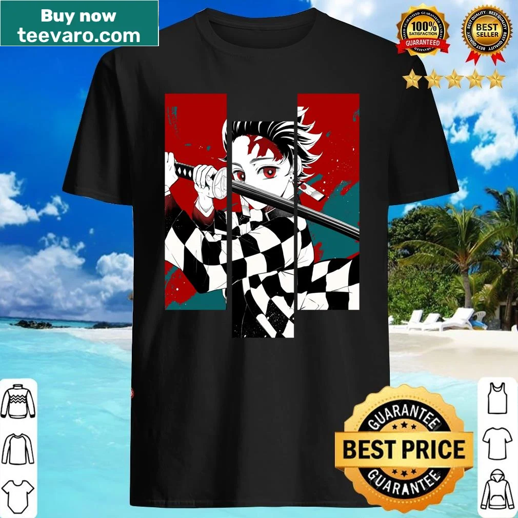 Vintage Tanjiro Kamado shirt featuring a dark fantasy theme