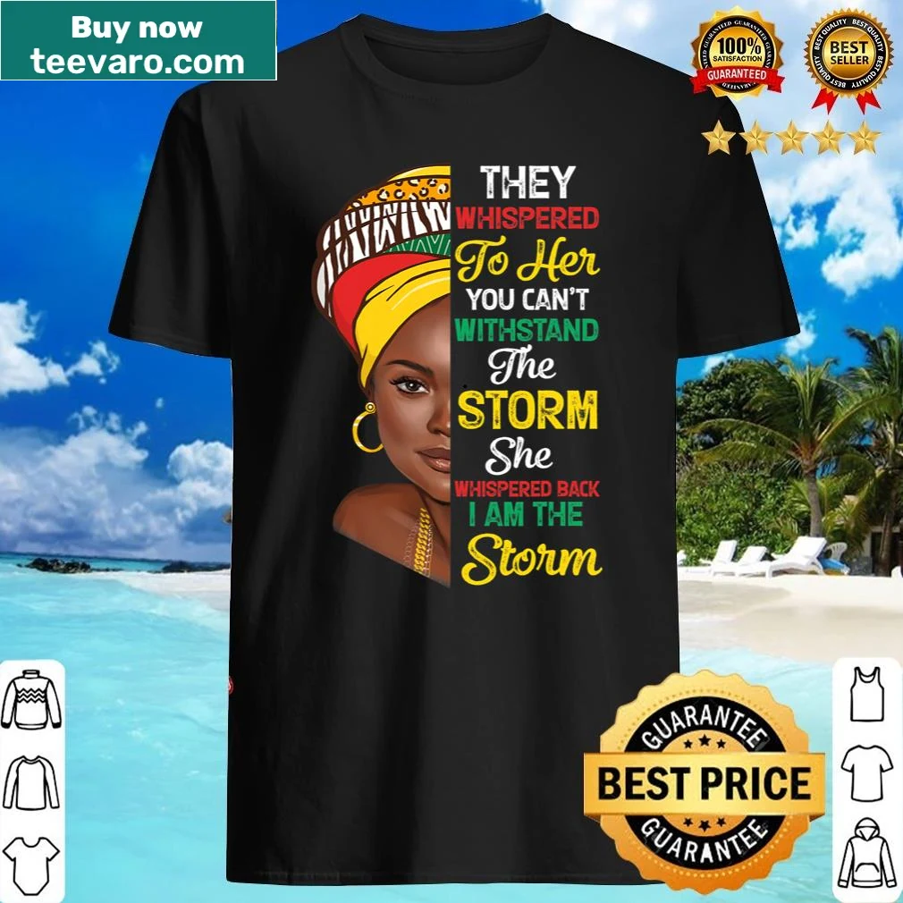 Inspirational shirt for Black History Month featuring African woman graphic