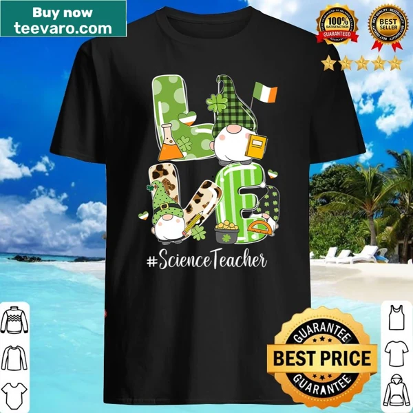 Cute gnome with shamrocks graphic for St. Patrick's Day