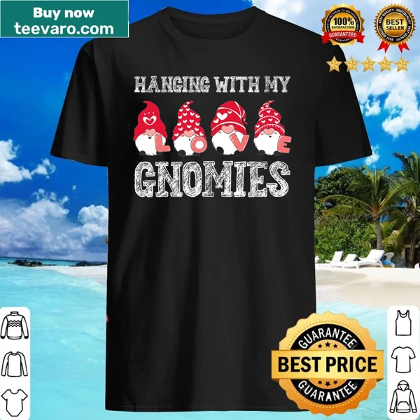 Whimsical gnome design for Valentine's Day with playful typography