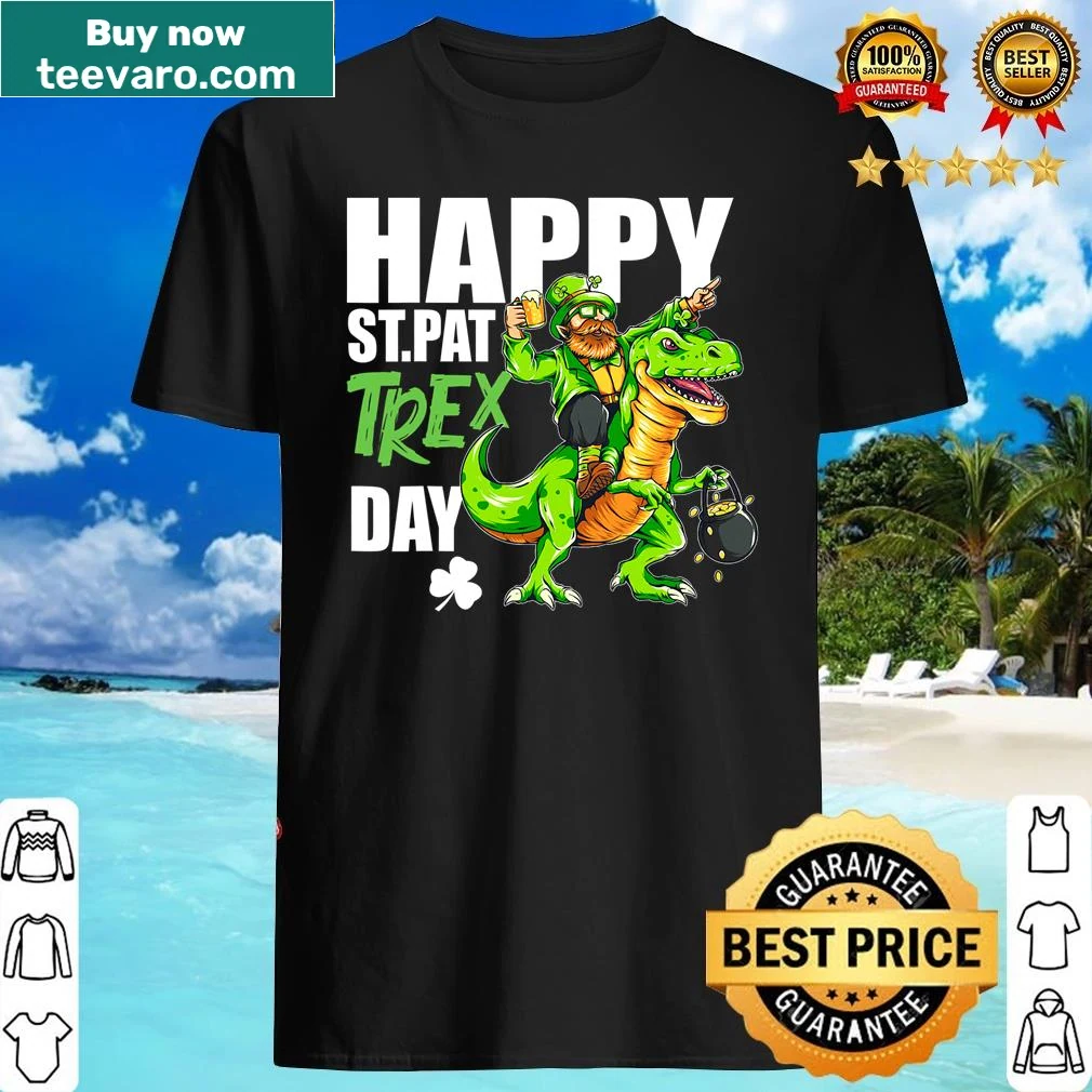 Cute T-rex leprechaun shirt for St. Patrick's Day celebrations