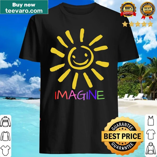Inspirational shirt with the phrase 'Imagination Inspiration' in bold typography
