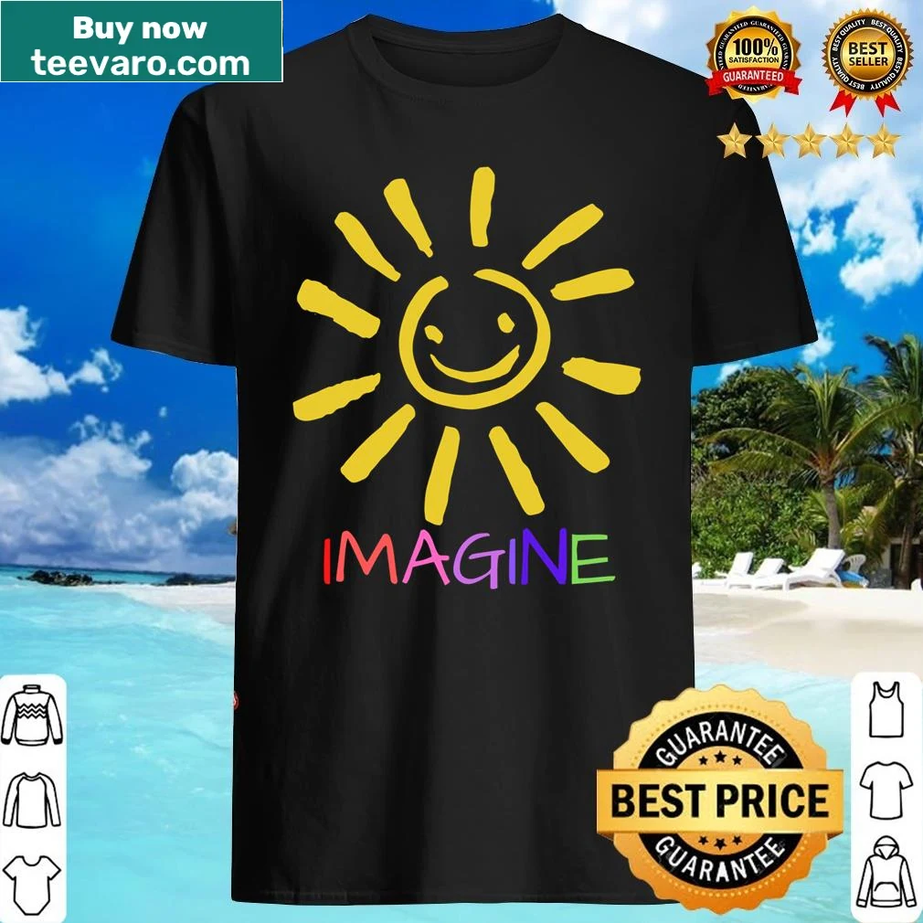 Inspirational shirt with the phrase 'Imagination Inspiration' in bold typography