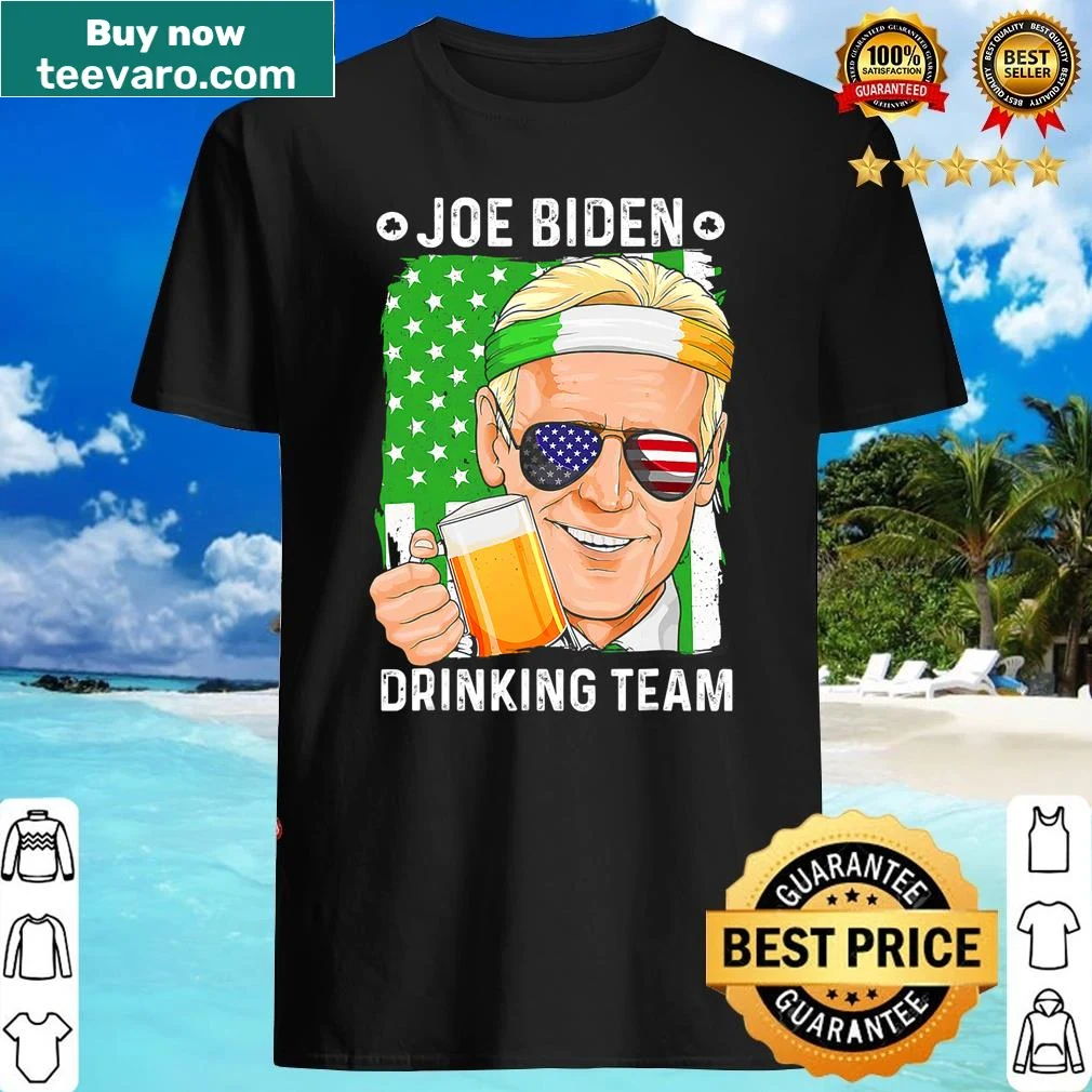 St. Patrick's Day shirt with USA flag and Drinking Team text
