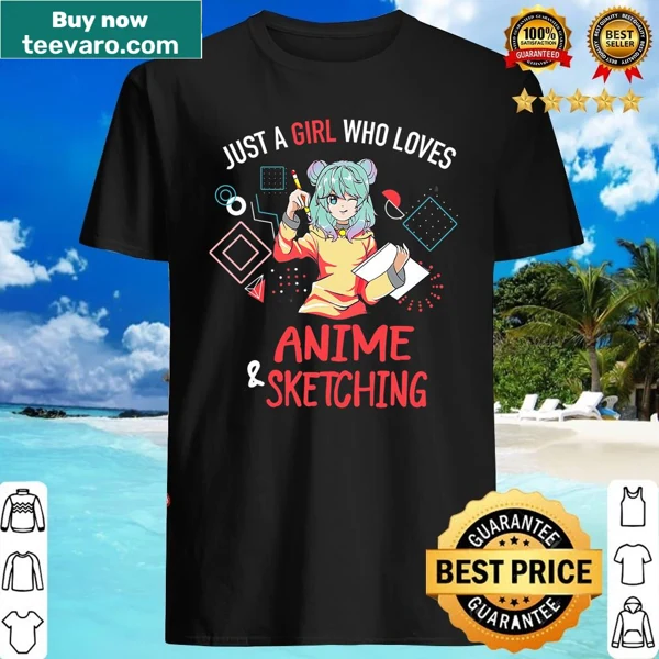 Funny shirt for girls who love anime and sketching