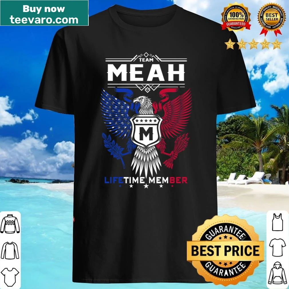 Eagle graphic with the name 'Meah' on a shirt, symbolizing pride in membership.