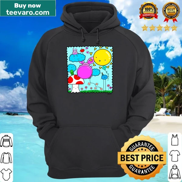 Shirt featuring Misokute and friends in a cartoon style