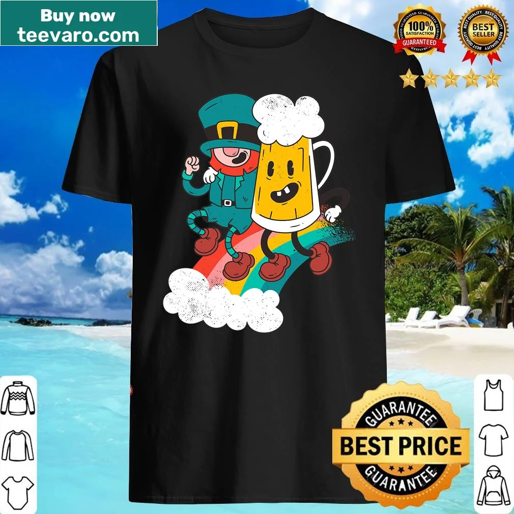 Playful typography promoting beer on a St. Patrick's Day shirt