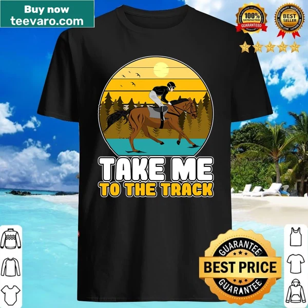 Bold typography celebrating horse racing on a shirt
