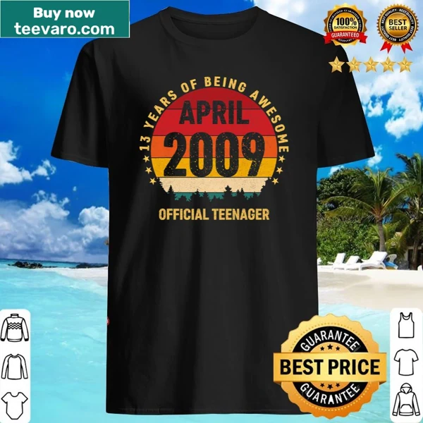 Official Teenager design celebrating 13th birthday for April 2009