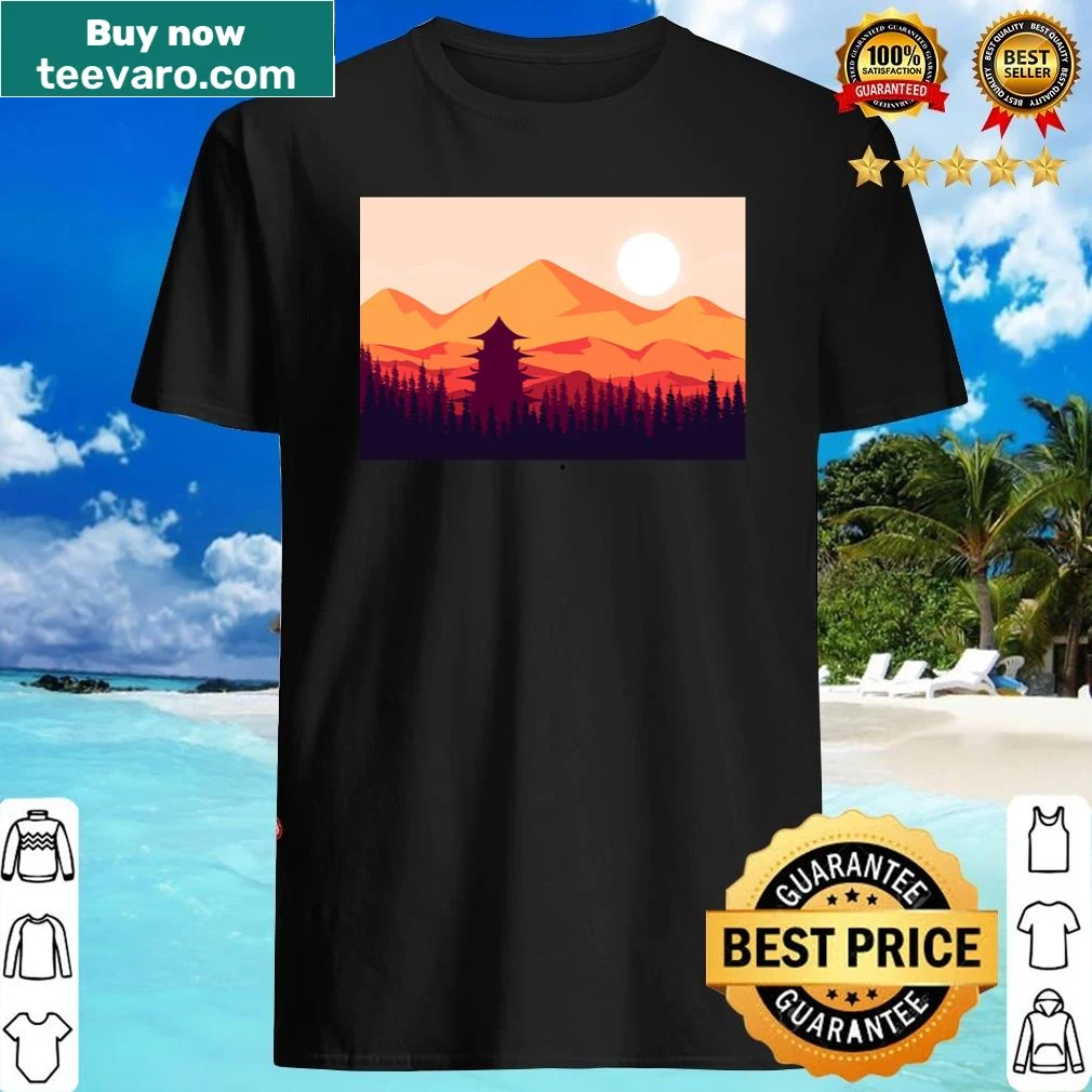 Anime-themed shirt with playful nods to popular tropes.
