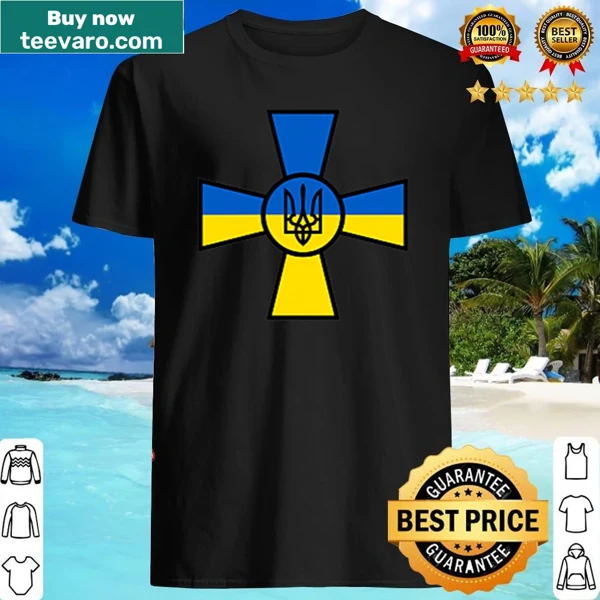 Graphic shirt featuring Ukrainian Armed Forces flag and emblem