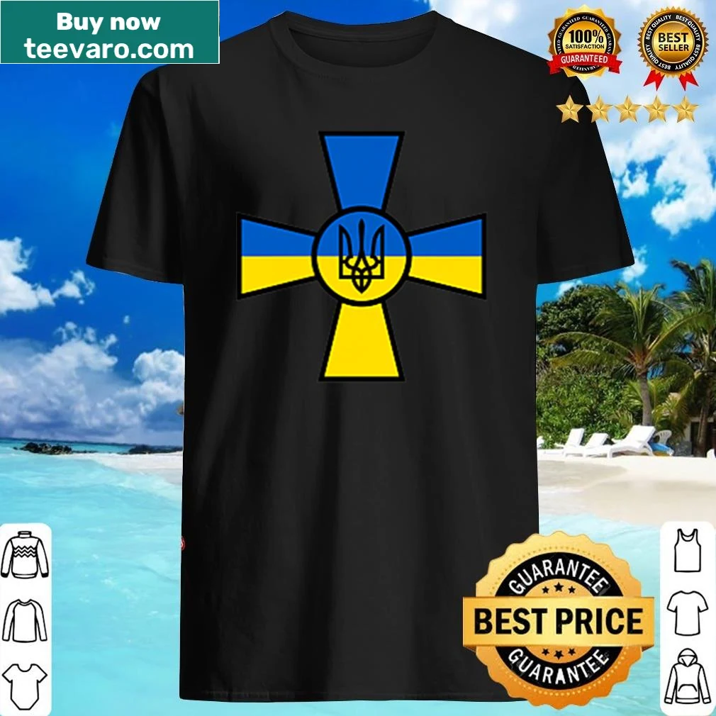 Graphic shirt featuring Ukrainian Armed Forces flag and emblem