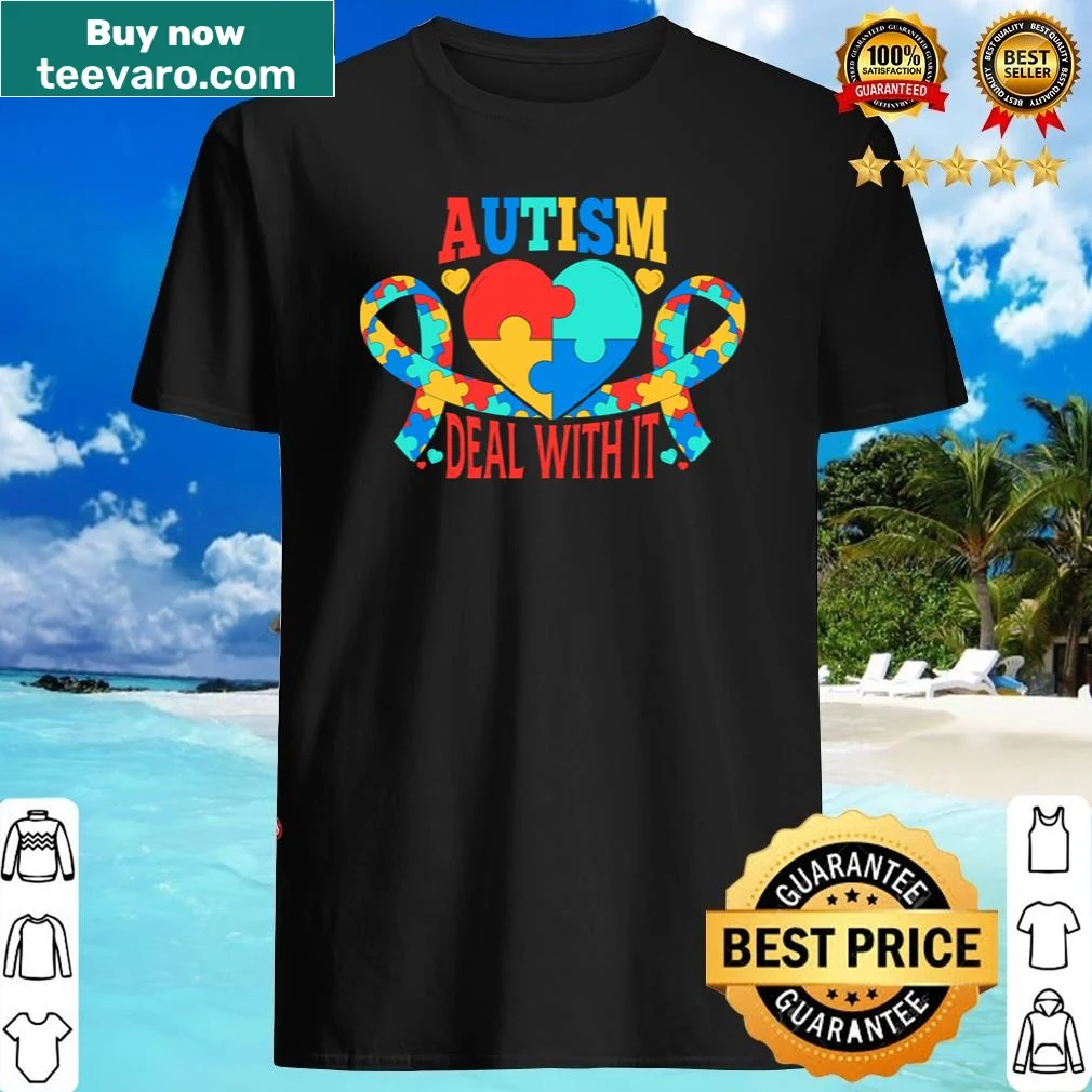 Typography shirt promoting autism awareness for men and kids