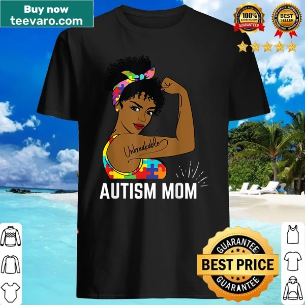 Shirt celebrating black mothers and autism awareness