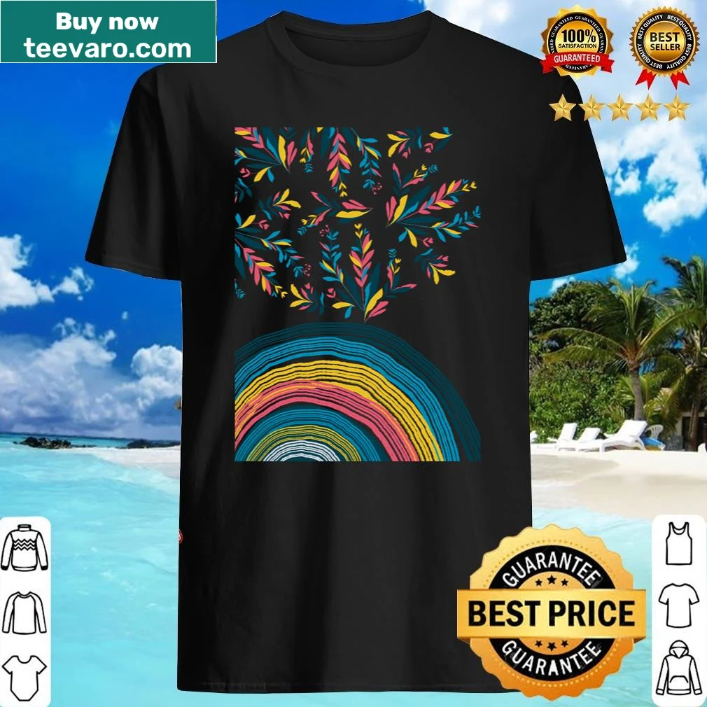 Shirt with playful typography encouraging environmental awareness.