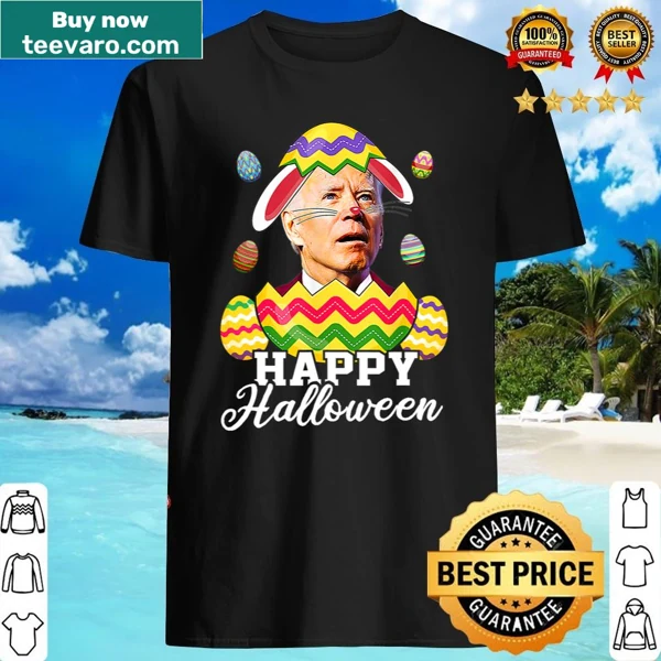 Cartoon-style Biden as a confused Easter bunny for a humorous take on the holiday